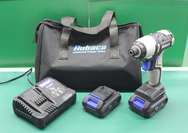 cordless impact driver with battery and charger